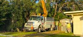 WPS workers helping restore power in Florida following Hurricane Milton